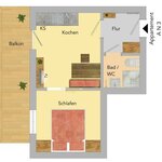Photo of N - 3 Appartement/Fewo, Dusche, WC, Balkon