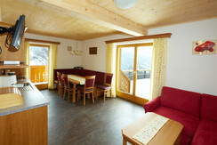 Ferienhaus Wohnraum + Küche