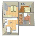 Photo of Appartement, douche, WC, 2 slaapkamers