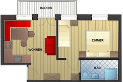 Grundriss Appartement Nest