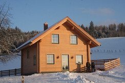 Ferienhaus im Winter