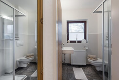 Badezimmer mit Dusche und WC