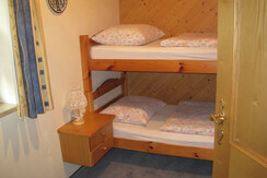 Appartement 2-6 Pers. Schlafraum Stockbett