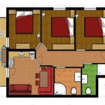 Photo of apartm./3 bedrooms/shower/WC/2 bathrooms