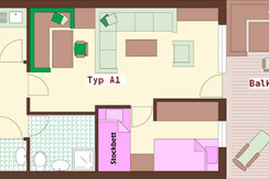 A1 Dusche/WC Nr. 18 u. Nr. 19