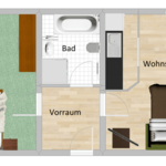 Photo of Appartement, douche en bad, WC, 1 slaapkamer