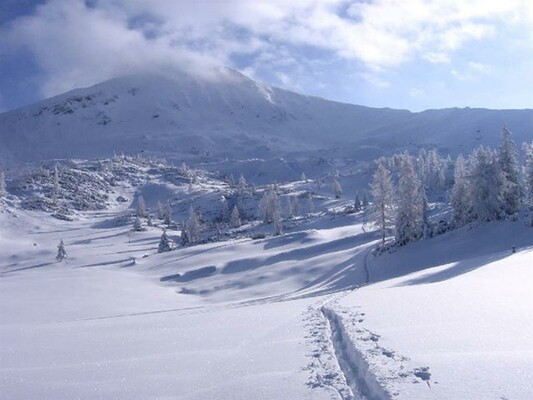 Landschaft Winter Gumpeneck