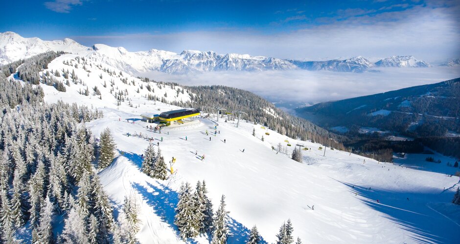 Drohnenaufnahme Planai | © Johannes Absenger