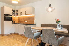 Küche mit Essbereich die Unterbergerin Gastein