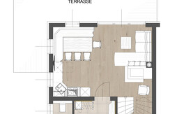 Raumskizze Erdgeschoß