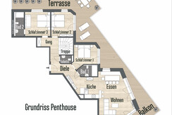 Grundriss Penthouse
