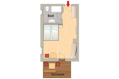 Das Hochkönig - Grundriss - Zimmer im Nebenhaus