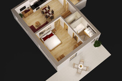 Room plan apartement A2