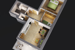 Room plan apartement E1