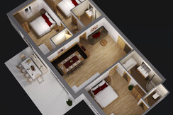 Room plan apartement A3