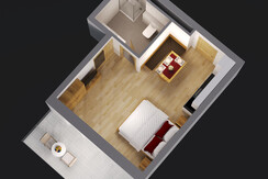 Room plan studio D1