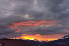 Abendstimmung am Balkon
