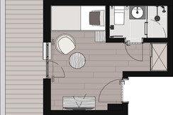 Vis a Vis_Einzelzimmer_Grundriss