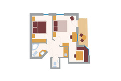 Appartement SAPHIR Mansarde - Skizze