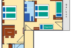 Apartment Iris Skizze