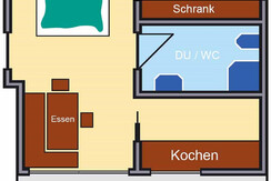 Apartment Anna Skizze