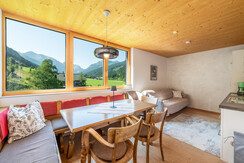 Kitchen with mountain view