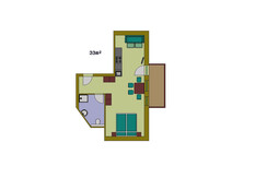 2 Stock Appartement Grundriss Typ 4