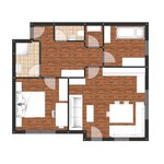 Photo of Apartment, shower and bath, toilet, 2 bed rooms