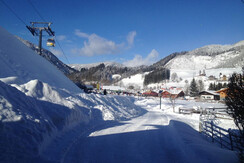 Nur wenige Meter zur Seilbahn