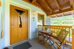 Eingangstür zu den Appartements