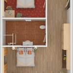Bild von Familiensuite C Premium, Dusche, WC,2 Doppelzimmer