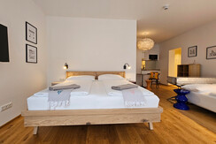 Doppelbett - Blü Terrace Studio