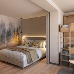 Photo of 4-bed room, shower, toilet