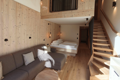 Familienstudio Diamant Wohn und Schlafbereich