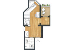 Einzelzimmer Beispiel Grundriss