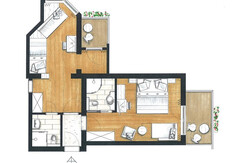 Familienzimmer Rohrmoos Beispiel Grundriss 2