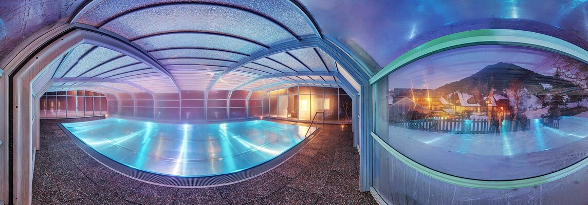 Pool Abdeckung Panorama Foto