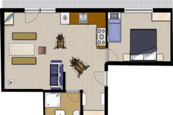 Plan der Ferienwohnung