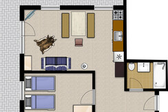 Plan der Ferienwohnung