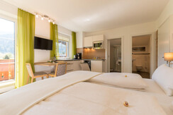 Studio can be combined with an additional bedroom