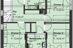 Obergeschoß CHALET 2