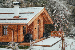 Schneelandschaft Chalet 8