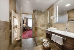 Hotel Norica Bad Hofagstein Suite Badezimmer