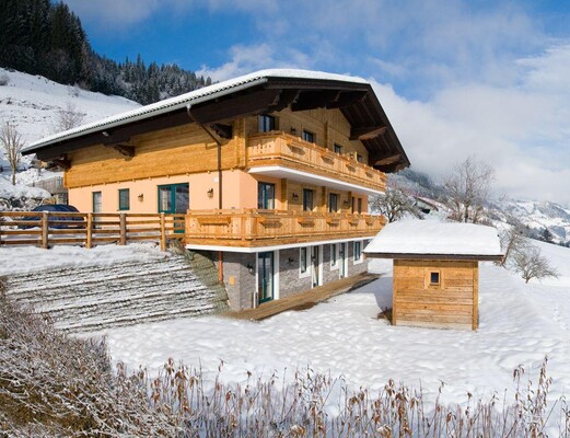 Panorama Pension im Winter 1