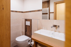 Badezimmer mit Dusche und WC