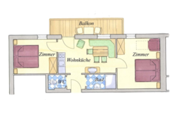 Grundriss Familienstudio Katze