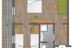 Reiters Wohlfühlhotel - Grunriss Dachstein