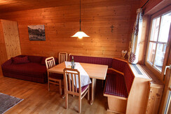 Living room with cosy dining area and couch