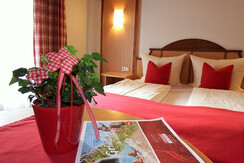 Doppelzimmer mit Balkon zum Garten