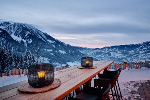 Winter Terrasse